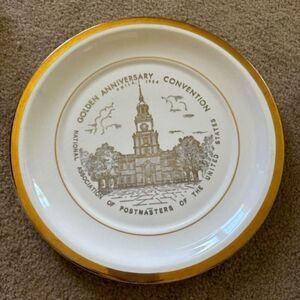 Postmasters Of The U.S. Golden Anniversary Collectors Plate 1954